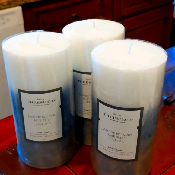Threshold Accents Threshold 3 Pillar Candles Nwt Poshmark